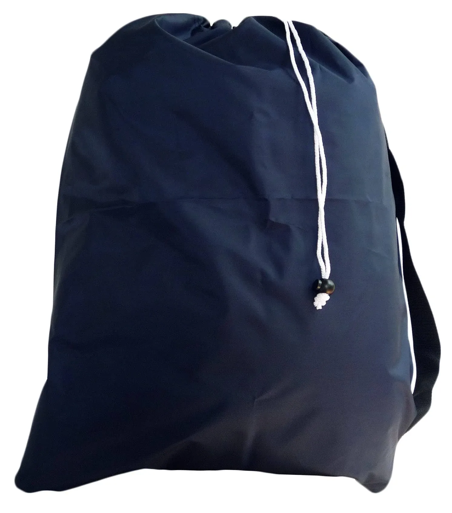 Navy Blue Laundry Bag with Strap, Drawstring, Large Size 30x40, Choose from 16 Colors