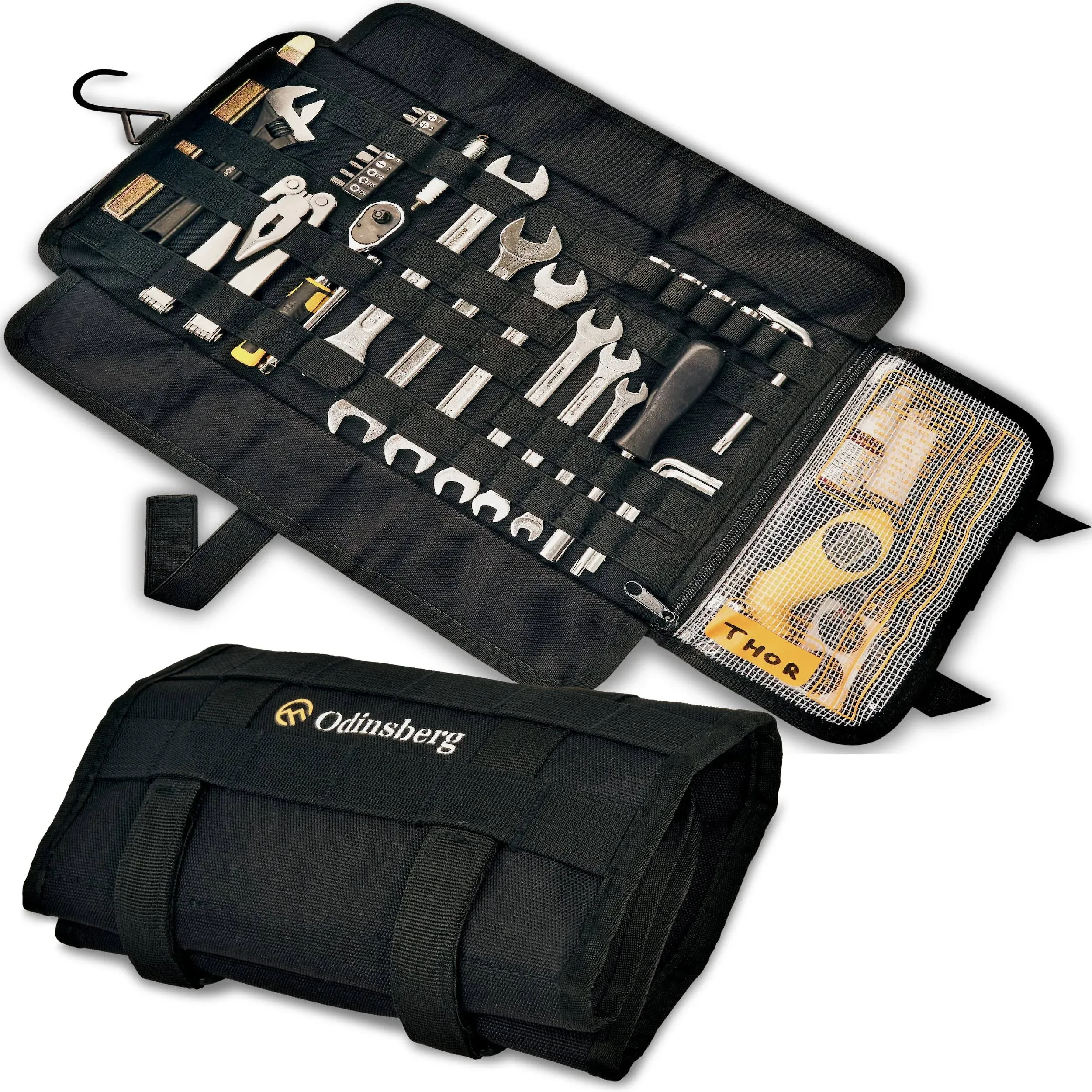 Heavy duty motorcycle tool roll bag - Tools NOT included - Empty small tool 