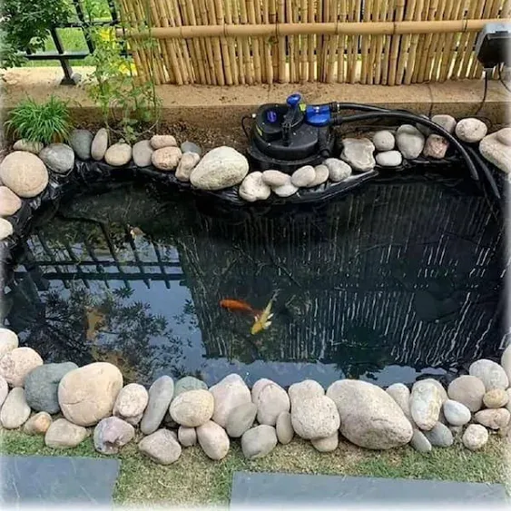 7 x 10ft HDPE Pond Liner, 20 Mil Pond Skins for Fish Ponds, Water Features ...