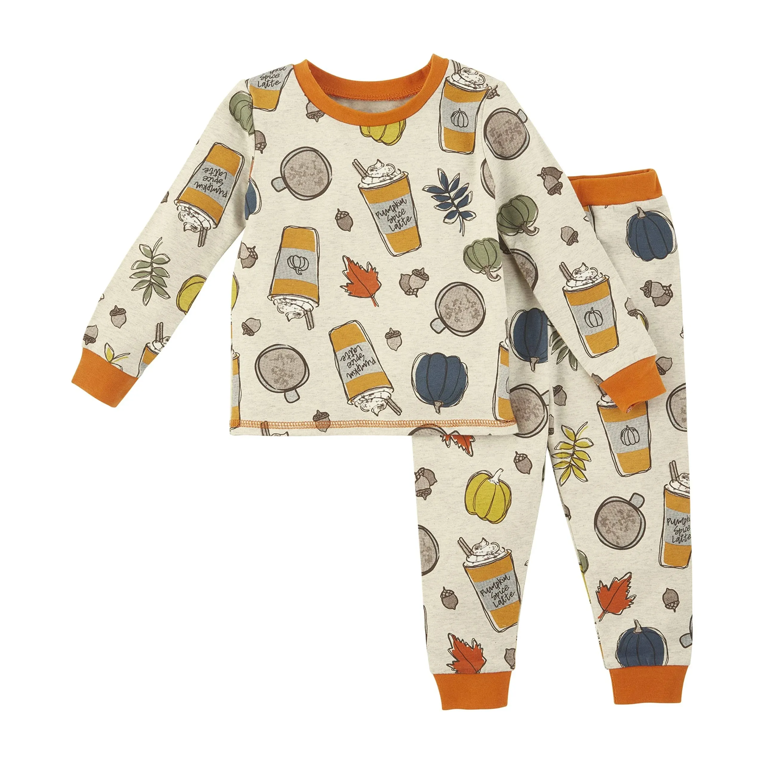 Mud Pie Pumpkin Spice Pajama Set 3T