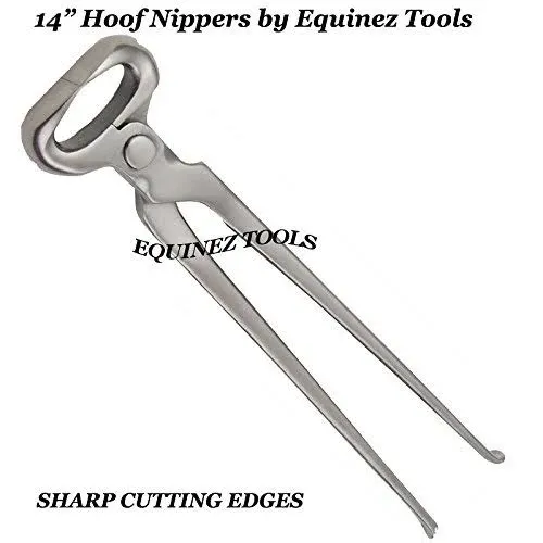 Hoof Nipper 14" Vanadium Steel Farrier Tool in Dull Finish