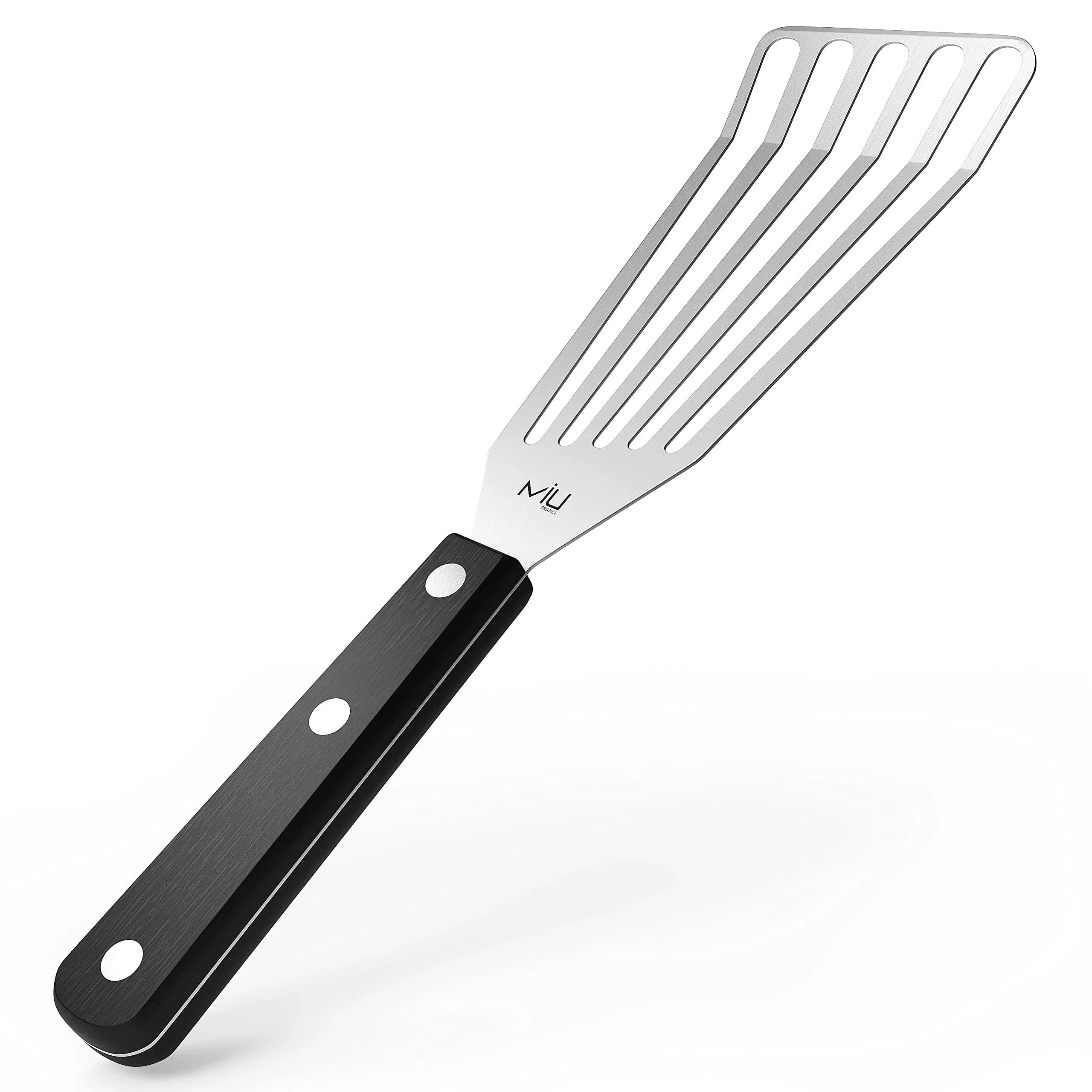 MIU Fish Spatula Stainless Steel, Flexible, Polished Metal, Corrosion Resistant,