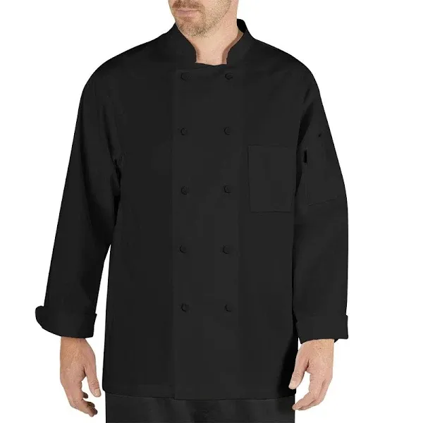 Chef Code Cool Breeze Chef Coat with Long-Sleeves and Mesh Vent Inlay, Men's ...