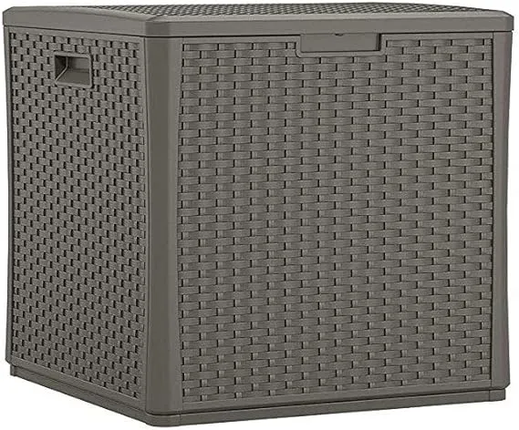 Suncast 60 Gallon Outdoor Resin Storage Cube Deck Box Patio