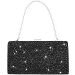 ELABEST Glitter Evening Clutch Bag Double Sided Diamond Bag Crossbody Purse Wedding Party Bag for Women