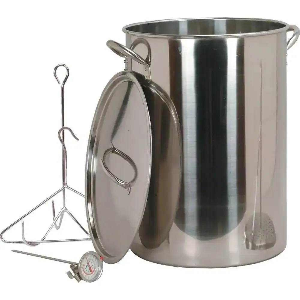 King Kooker 30-Quart Stainless Steel Turkey Pot Package