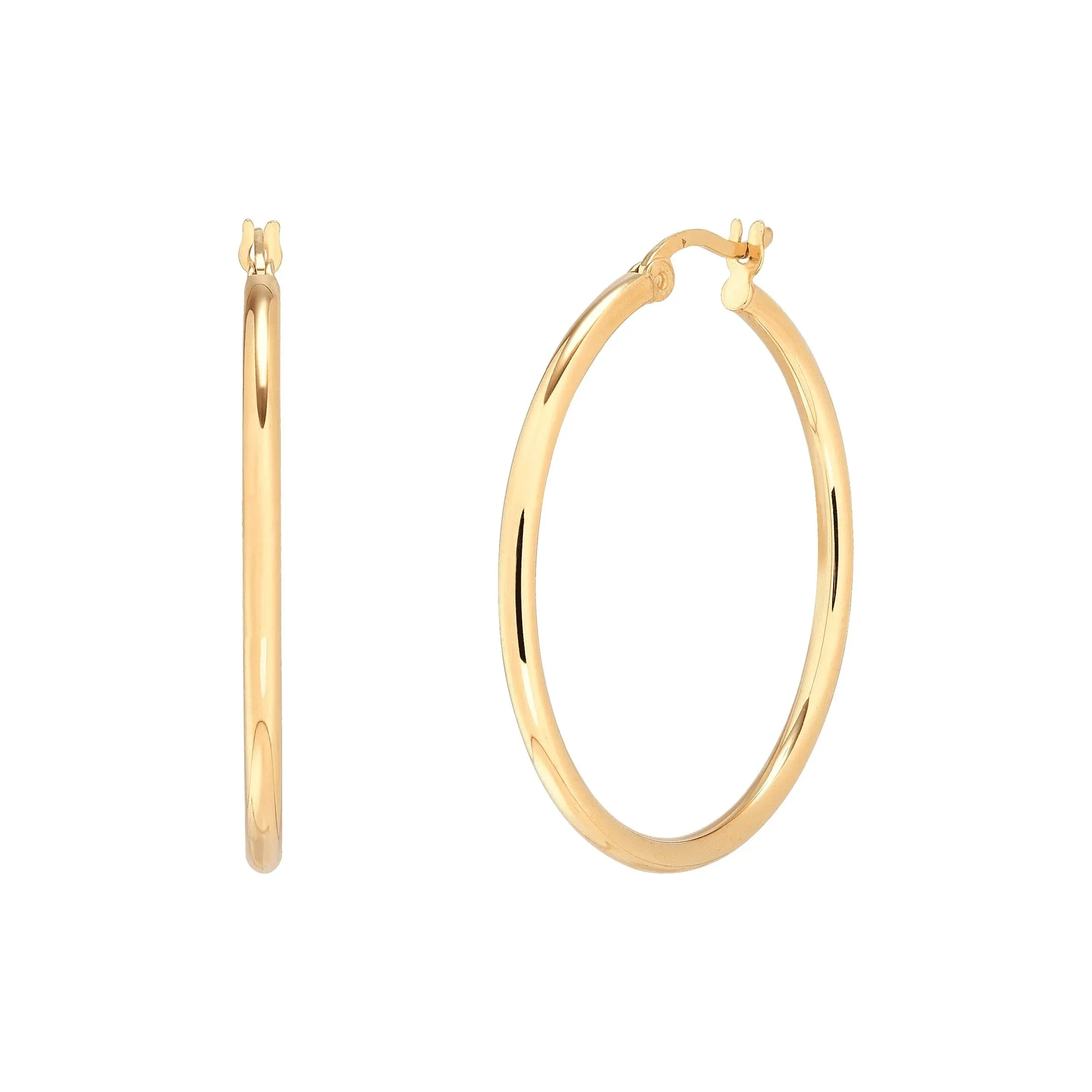 New Silpada &#039;Downtown Taste&#039; Hoop Earrings in 14K Gold-Plated Sterling Silver