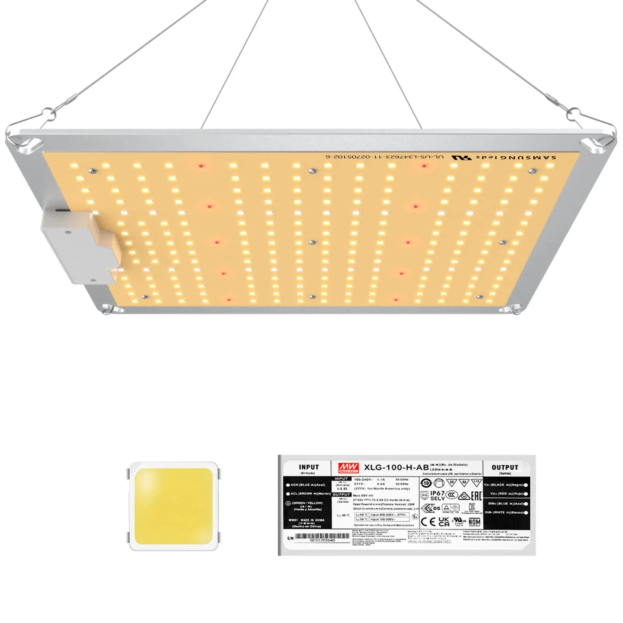 Uthfy GL1000U LED Grow Light Use with Samsung LM301B LEDs and MeanWell Driver...