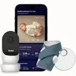 Owlet Dream Duo 2 Smart Baby Monitor - 1080p HD Video Baby Monitor with Dream Sock - Baby Foot Monitor and Sensor Tracks Heartbeat and Oxygen Levels in Infants and Newborns