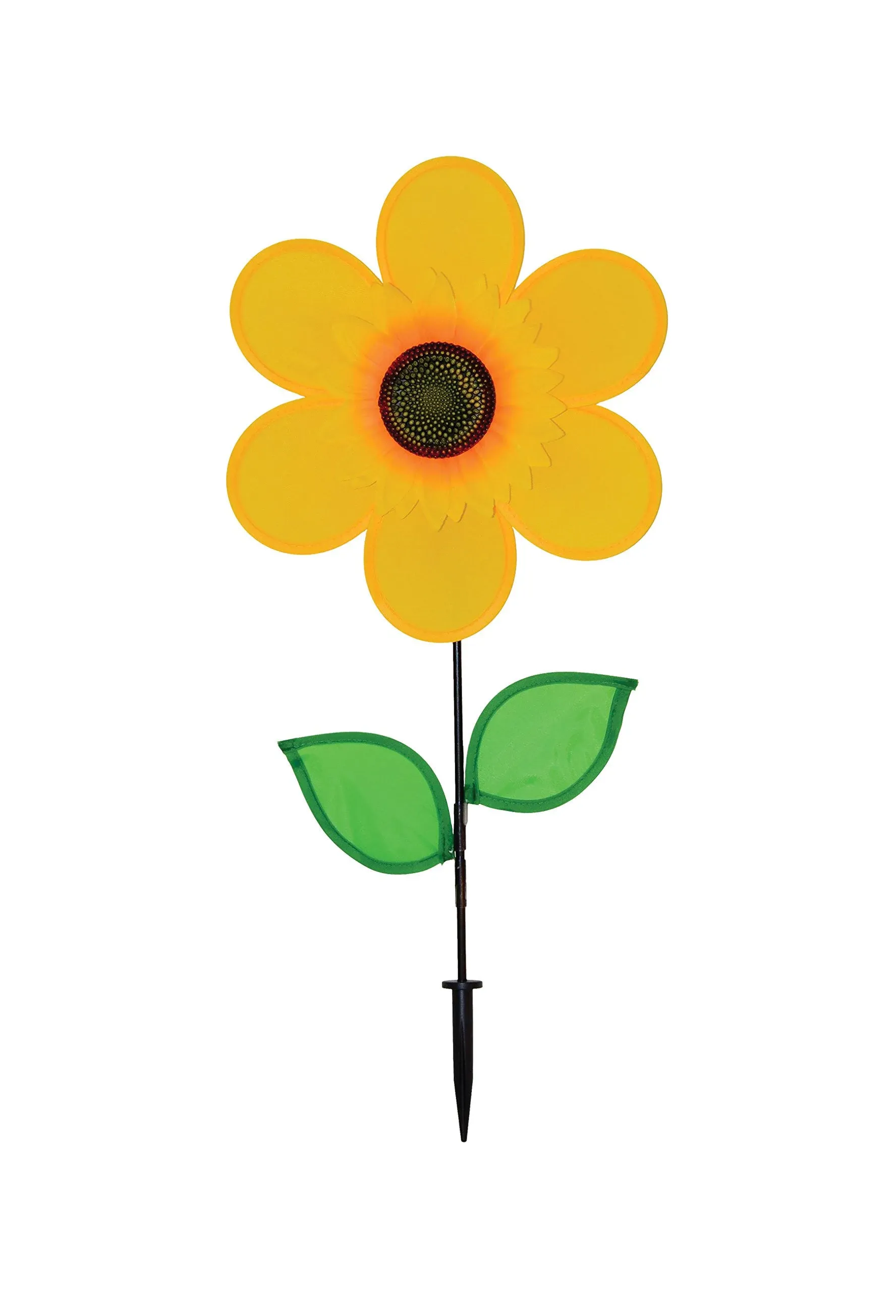 in The Breeze 12 in. Sunflower Spinner with Leaves