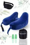 Modern Advantage Inflatable Travel Neck Pillow (Blue)