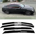 FITS 2014-2021 INFINITI Q50 JDM 3D MUGEN STYLE WINDOW VISOR RAIN GUARD VENT 4PC