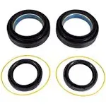 Front Axle Knuckle Tube Oil Seal Kit Fits for 1998-2004 Ford F250 F350 F450 F550 Super Duty Excursion Dana 50 60 Front Oil Seal Replace 50491 50381 41784-2