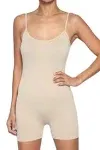 TheMogan Spaghetti Strap Long Jumpsuit & Short Romper Cami Bodysuit One Piece