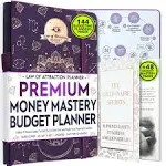 Financial Planner &amp; Monthly Budget and Bill A5, PURPLE MF 