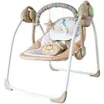 Electric Baby Rocking Chair,Baby Portable Swing with Intelligent Music Vibration