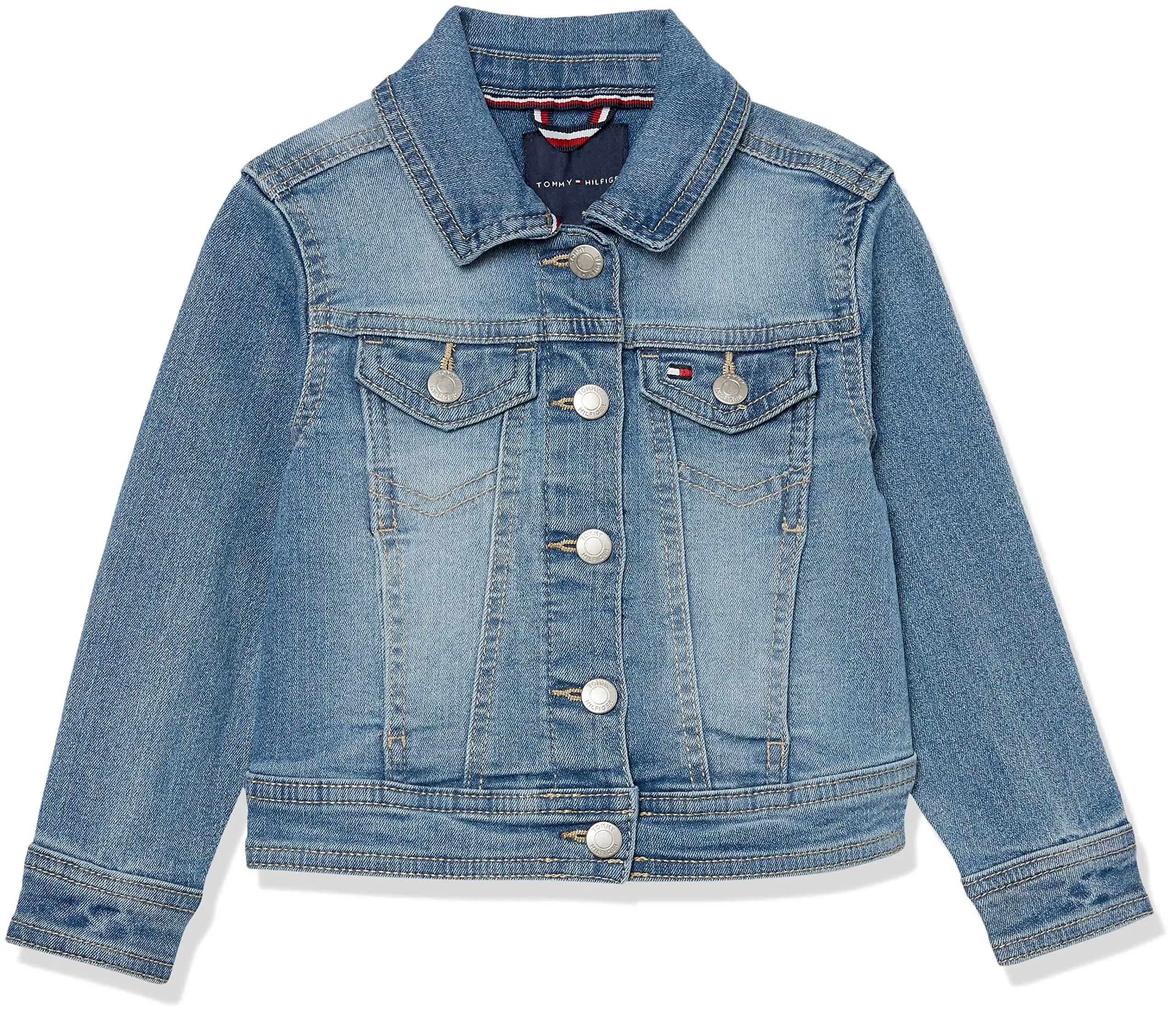 Tommy Hilfiger Big Girls 7-16 Classic Stretch Denim Jacket - XL