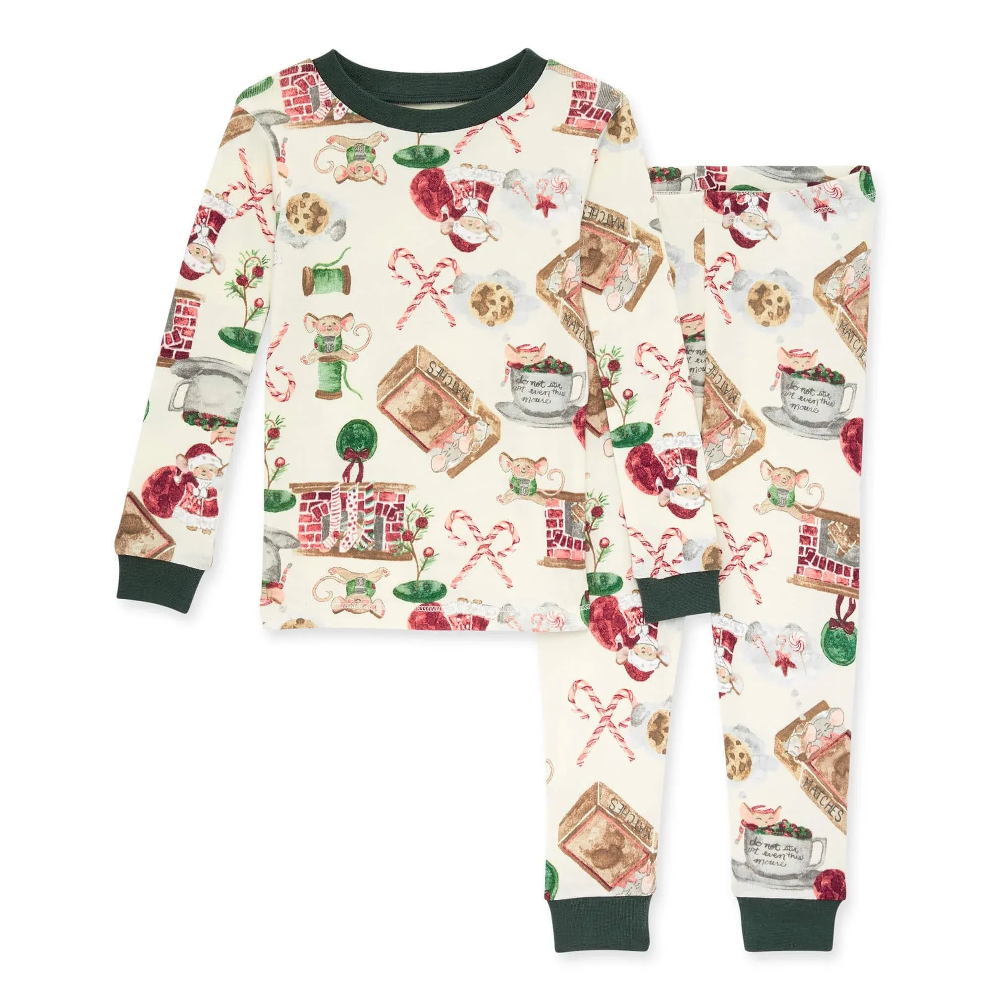 Burt's Bees Organic Two-Piece Pajamas Cute As A Button 2