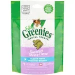 Greenies Feline Adult Natural Dental Care Cat Treats, Succulent Shrimp Flavor, (10) 2.1 oz. Pouches