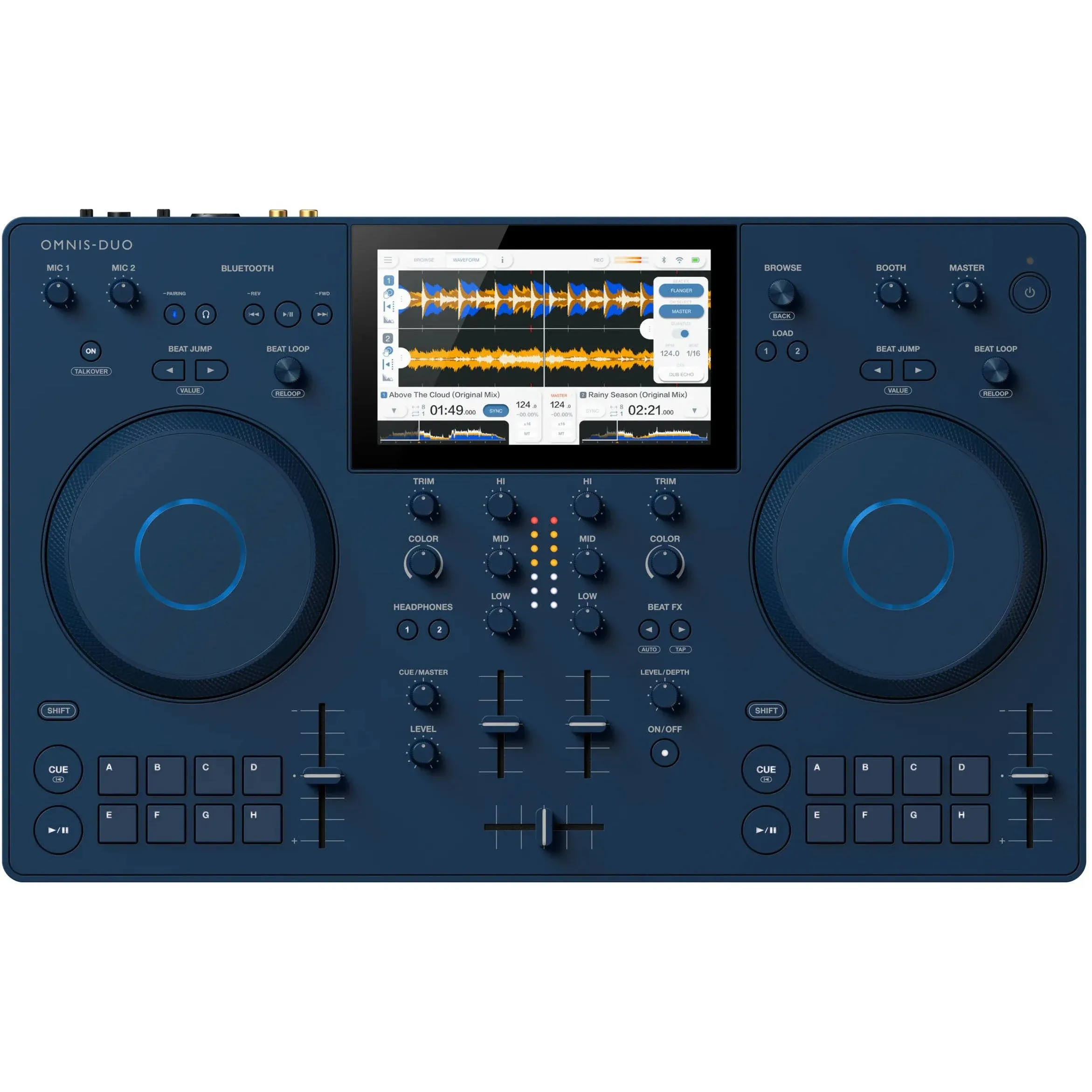 AlphaTheta OMNIS-DUO Wireless Portable All-in-One DJ System Blue