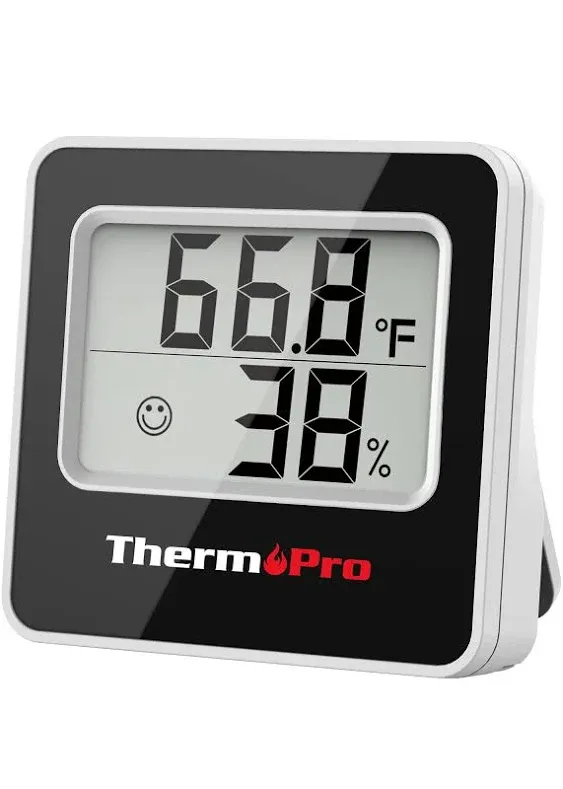 ThermoPro TP157 4 Pack Hygrometer Indoor Thermometer for Home, Digital Room Thermometer with Temperature Humidity Sensor for Greenhouse Office Cellar