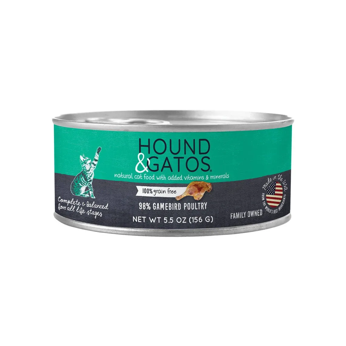 Hound & Gatos Gamebird Poultry Wet Cat Food