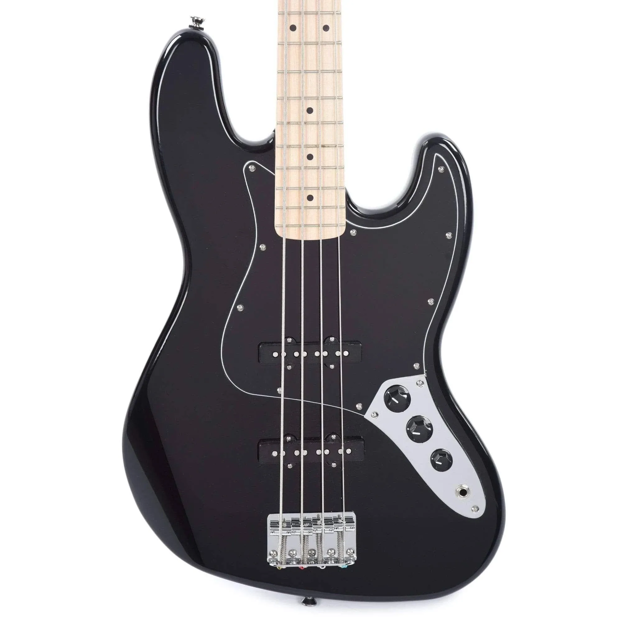 Squier Affinity Jazz Bass (Black With Maple Neck) - No Case