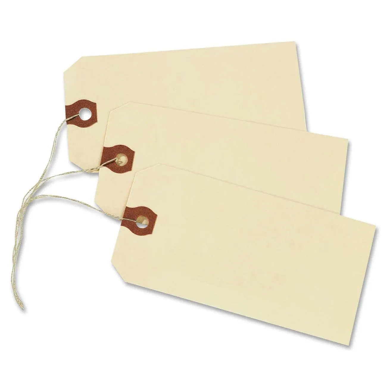 Avery Price Tags with String Attached, 11.5 pt. Stock, 4-3/4" x 2-3/8", 1,000 Manila Hang Tags (12505)