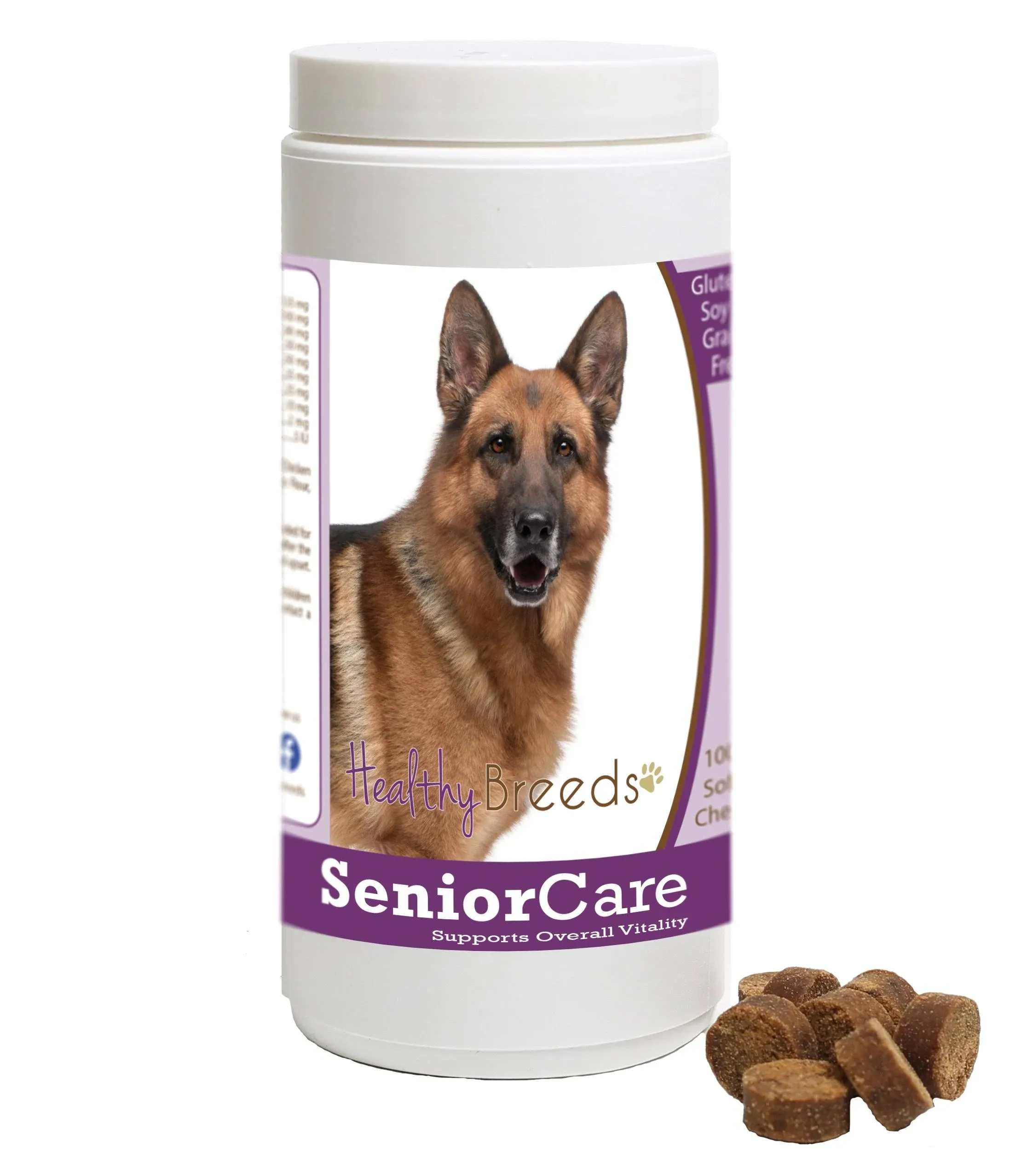 Healthy Breeds 840235164227 German Shepherd Senior Dog Care Soft Chews