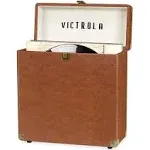 NEW Beautiful Victrola Collector Vinyl Record Storage Case Brown