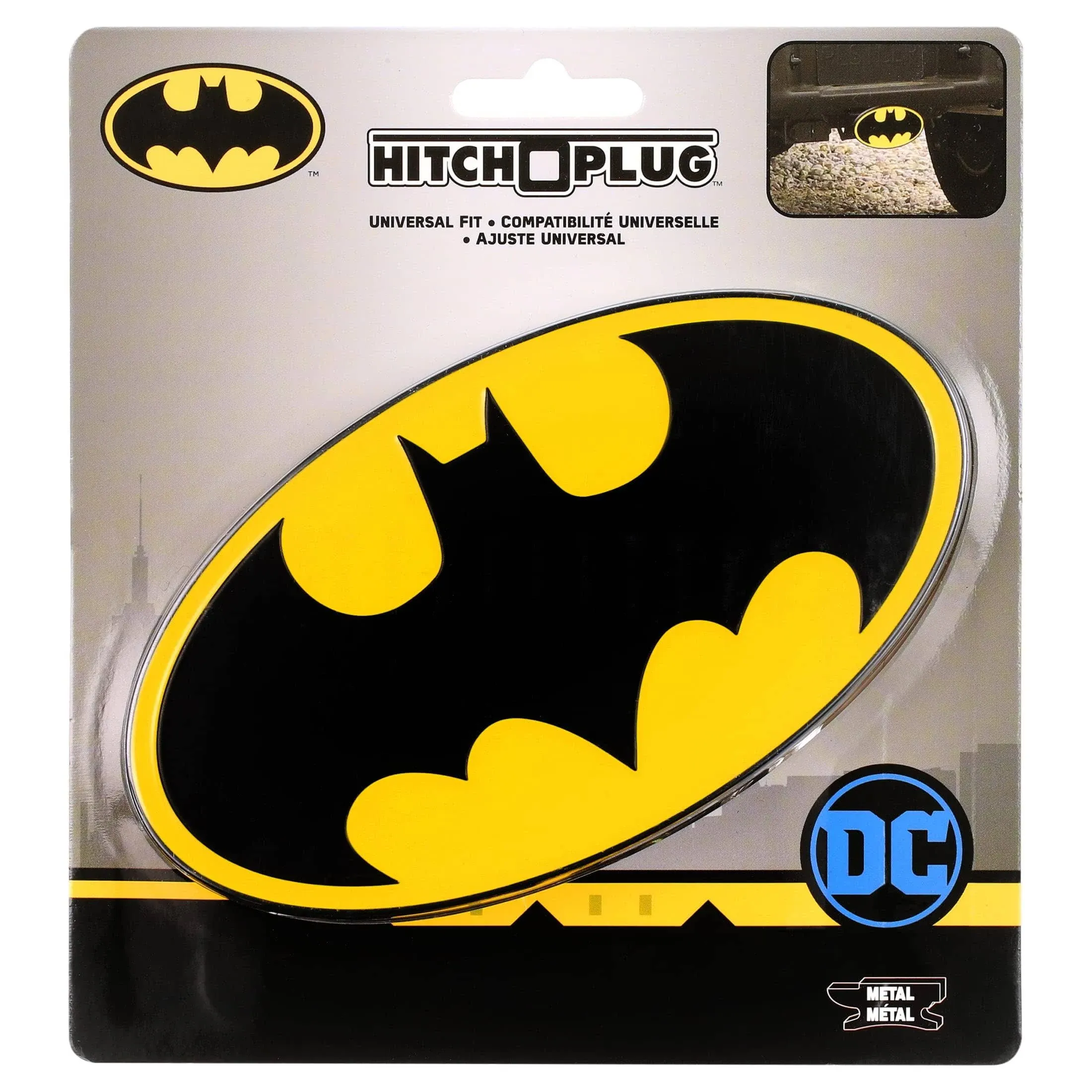 Warner Bros Batman Hitch Cover, Multicolor