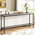 Tribesigns 70.9 Inch Extra Long Console Table Narrow Sofa Table Behind Couch