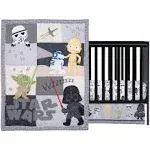 Star Wars Classic 3-Piece Baby Crib Bedding Set - Yoda/Darth Vader - Lambs & Ivy