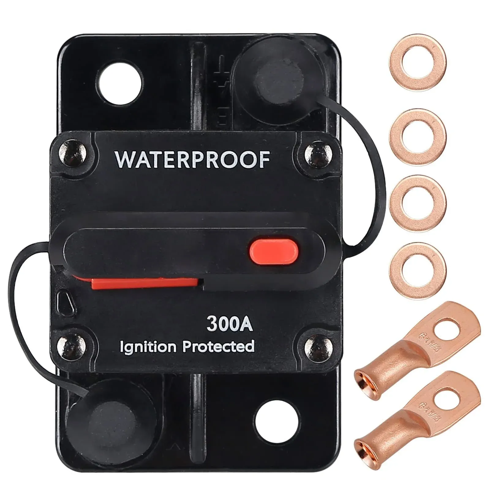 300 Amp Circuit Breakerwith Manual Resetwaterproo<wbr/>f 12v48v Dc 30310afor Car Marin