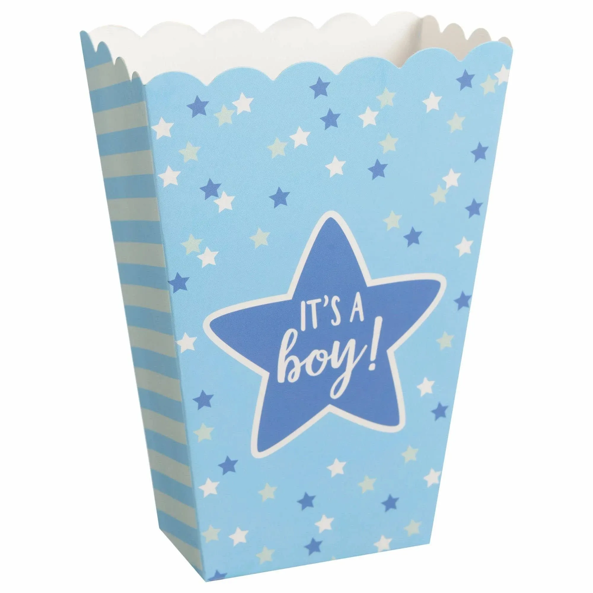 It's A Boy Blue Popcorn Boxes - Baby Shower