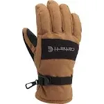 Carhartt Men's Insulated Waterproof Gloves, Large, Brown/Black