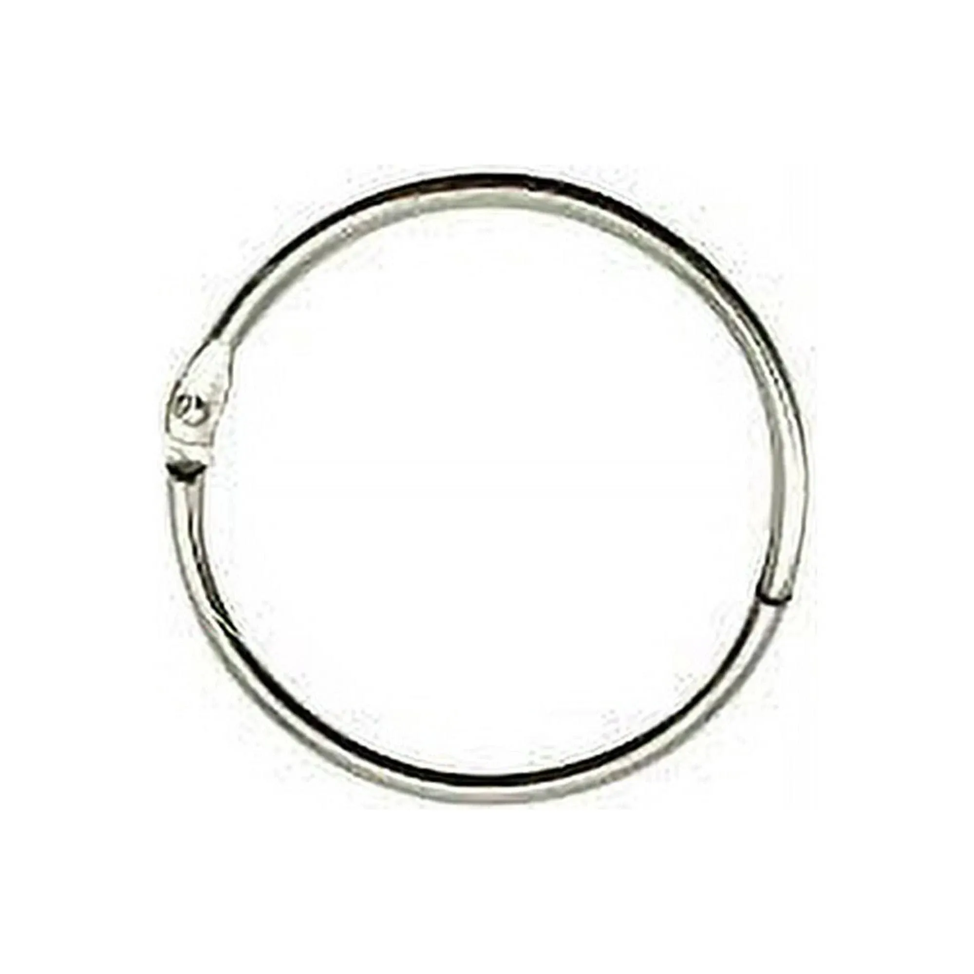 BGJRBY Loose Leaf Binder Rings 1-Inch(100 Pack) Office Book Rings Nickel Plated Steel Binder Rings Key Rings Metal Book Rings for School,Sliver