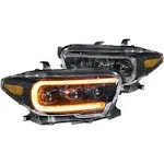 XB LED Headlights: Toyota Tacoma (16-23) (Pair / ASM / Amber DRL) (Gen 2)