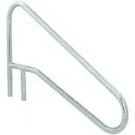 S.R. Smith DMS-102A 3-Bend Deck Mounted Braced Swimming Pool Handrail, Stainless