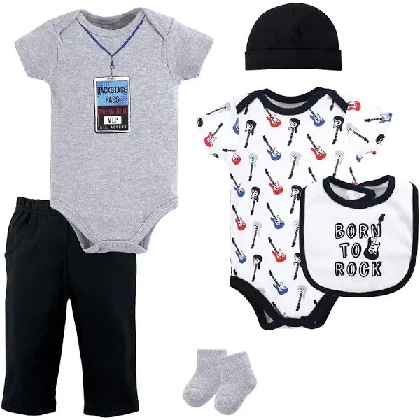 Little Treasure Layette 6-Piece Set Born to Rock / 3-6 Months