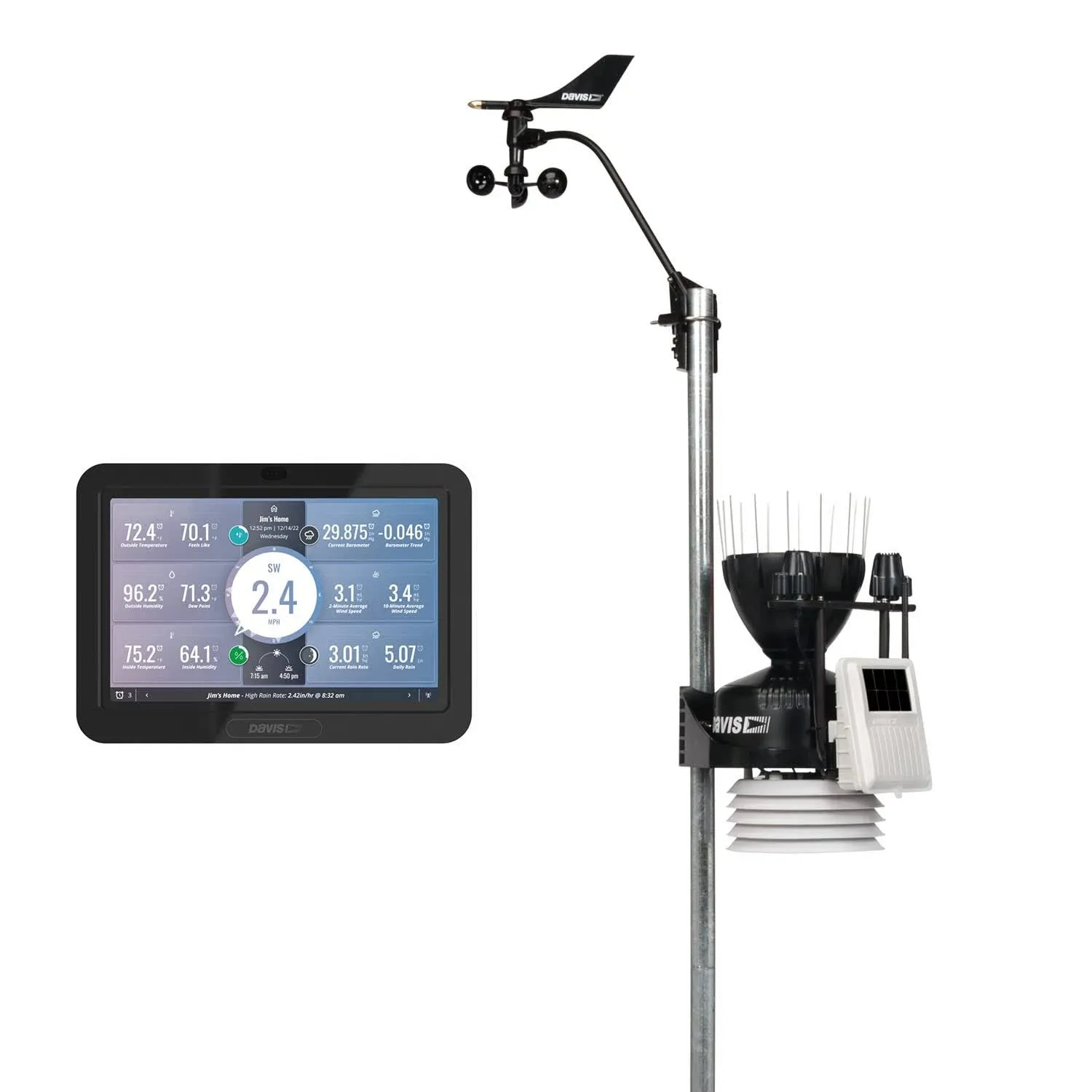 Davis Vantage Pro2 Plus Wireless Weather Station w/UV & Solar Radiation Sensors and WeatherLink Console - 6262