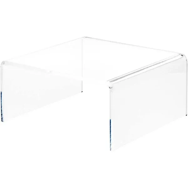 Plymor Clear Acrylic Square Display Riser H x D