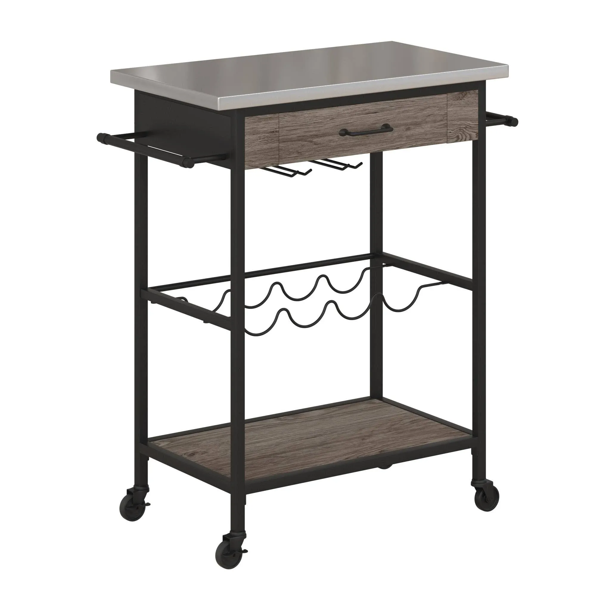 Novogratz Nora Multifunctional Kitchen Cart