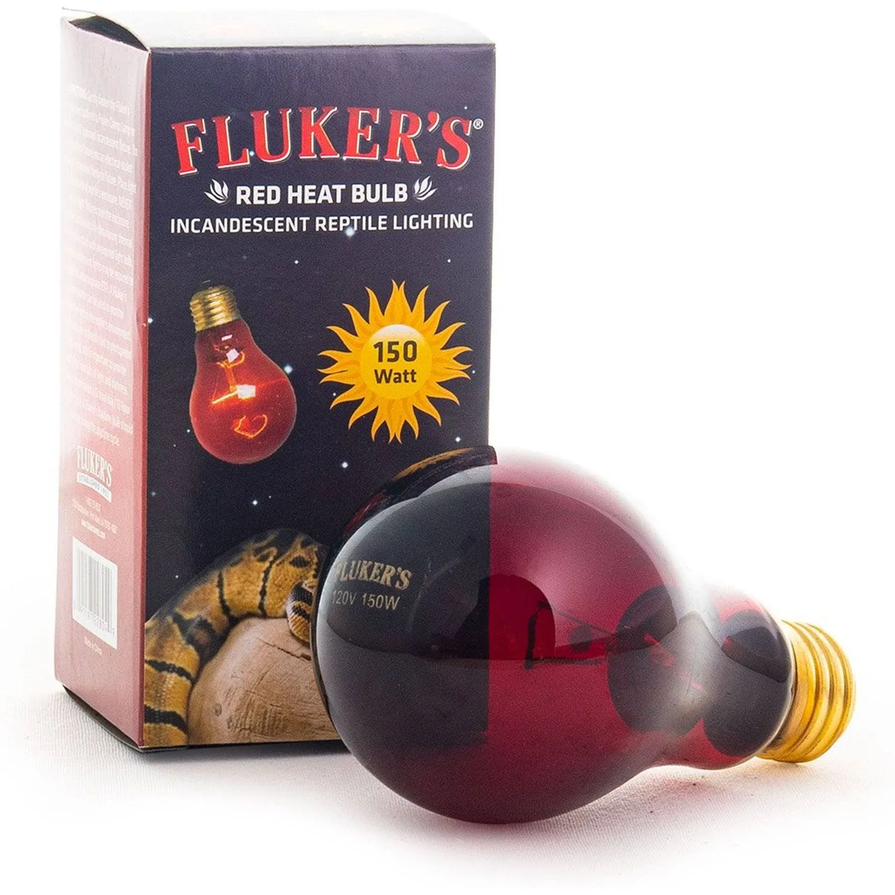 Fluker's Incandescent Red Heat Bulbs for Reptiles, 40 Watt