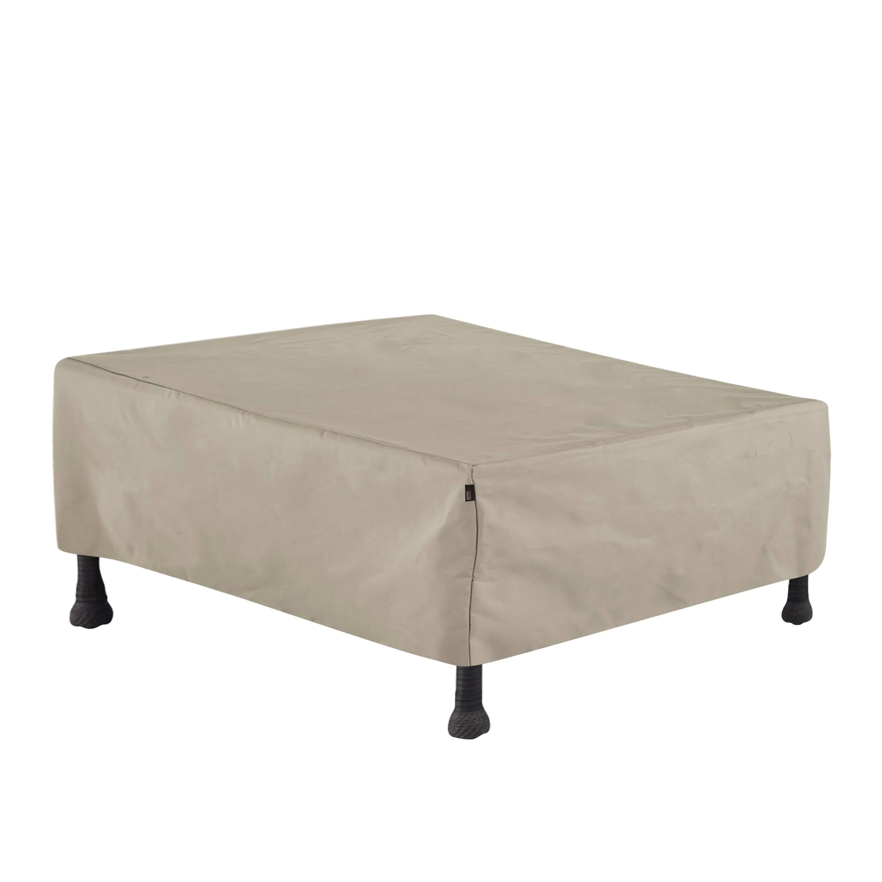 Modern Leisure Chalet Patio Fire Pit Cover, 48"L x 25"W x 18"H, Beige