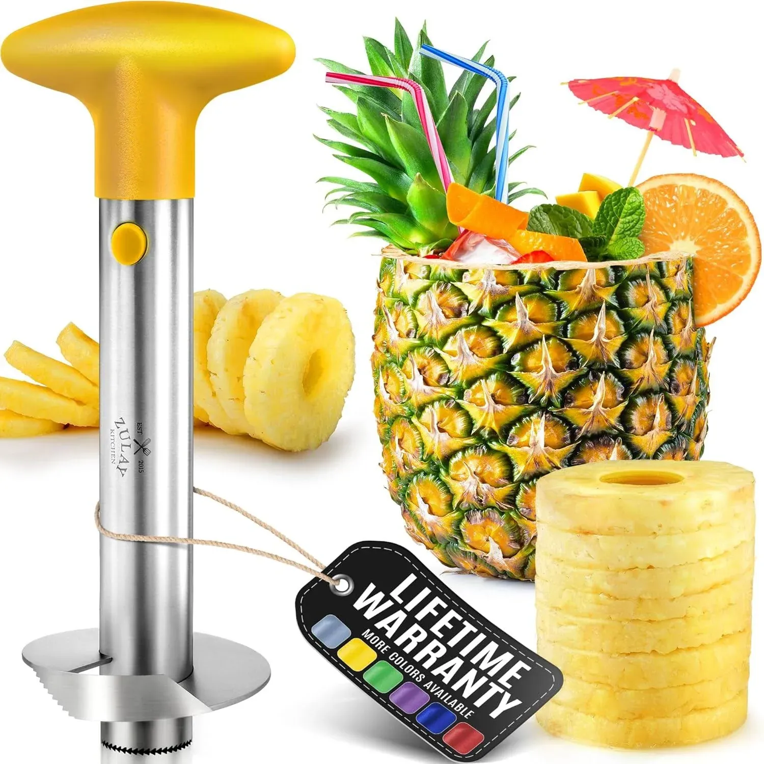 Zulay Kitchen Pineapple Corer - Yellow