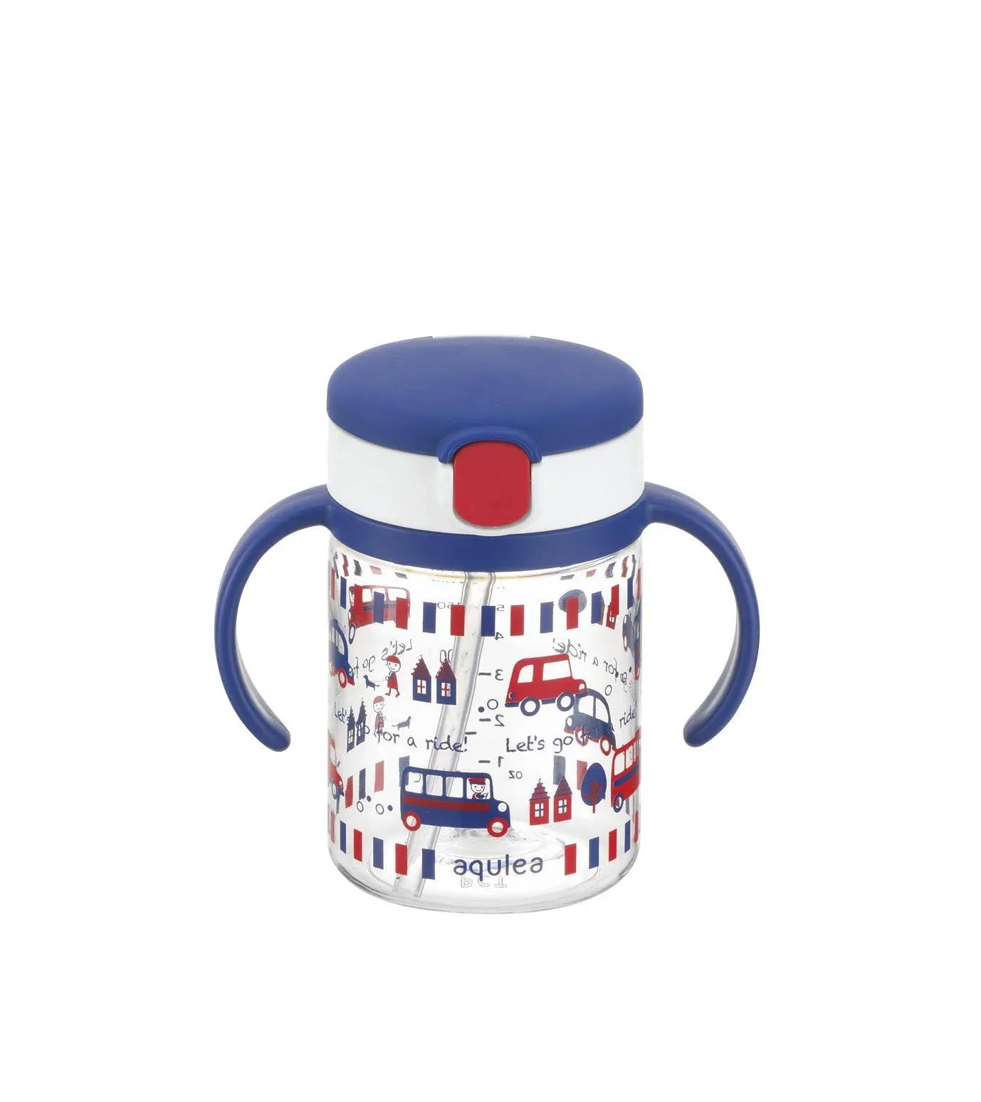 Richell Aqulea Outing Straw Mug 200ml Navy