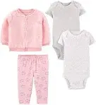 Simple Joys by Carter's Baby Girls' 4-Piece Jacket, Pant, and Bodysuit Set