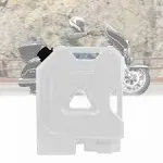 DIYTuning 2 Gallon Off Road ATV Spare Water Container Motorcycles Fuel Gasoline Pack White