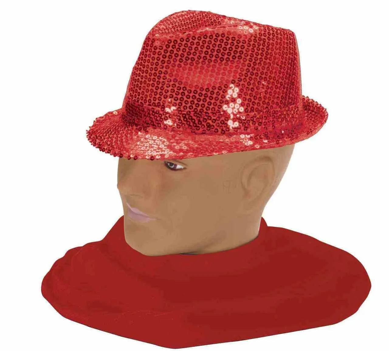 Red Sequin Fedora